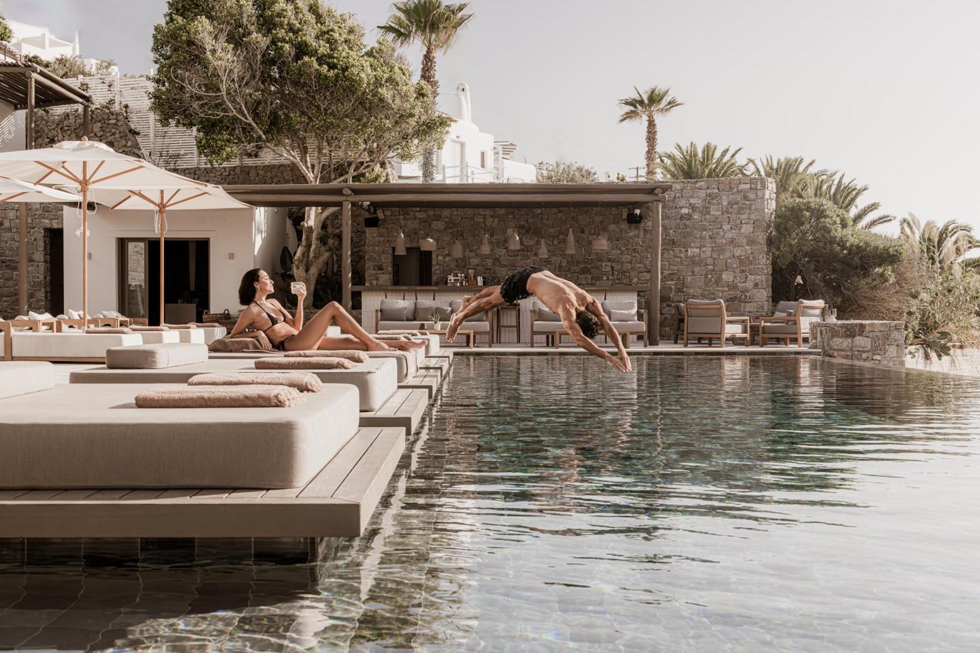 Enigma Mykonos Hideaway Suites أورنوس المظهر الخارجي الصورة