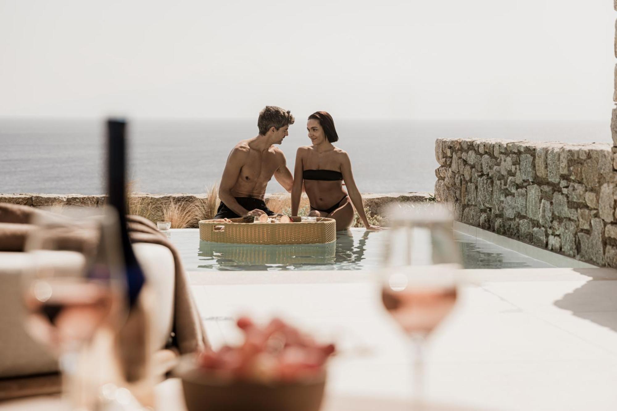 Enigma Mykonos Hideaway Suites أورنوس المظهر الخارجي الصورة